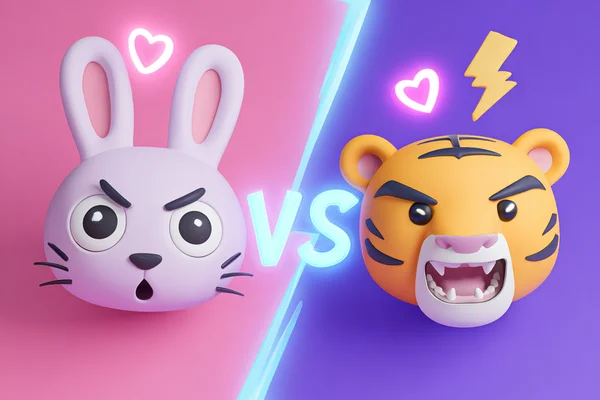 에겐녀 vs 테토녀