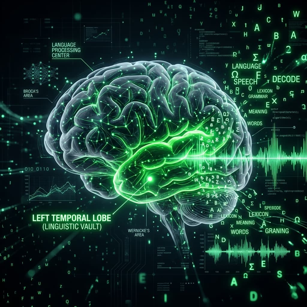 Left Temporal Lobe (Linguistic Vault)